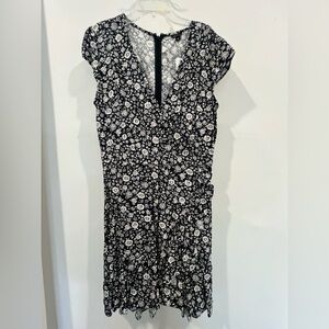 J. Crew Blue and White Floral Mini Dress